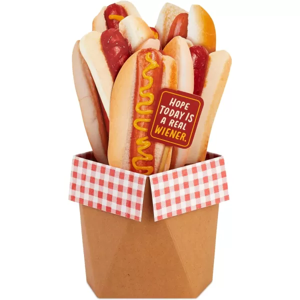 Hallmark Paper Wonder Shoebox Pop Up Card Holy Crap You are Awesome for Birthday Congratulations Graduation All OccasionHot Dog Bouquet