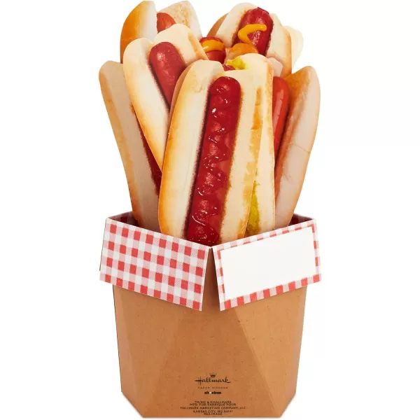 Hallmark Paper Wonder Shoebox Pop Up Card Holy Crap You are Awesome for Birthday Congratulations Graduation All OccasionHot Dog Bouquet