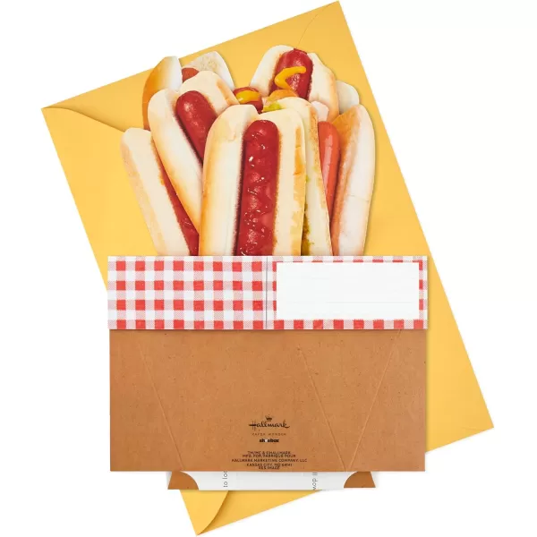 Hallmark Paper Wonder Shoebox Pop Up Card Holy Crap You are Awesome for Birthday Congratulations Graduation All OccasionHot Dog Bouquet