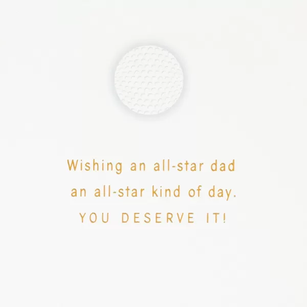 Hallmark Signature Graduation Card Gold Confetti Shine 699GGJ6282Fathers Day  All Star Sports Dad