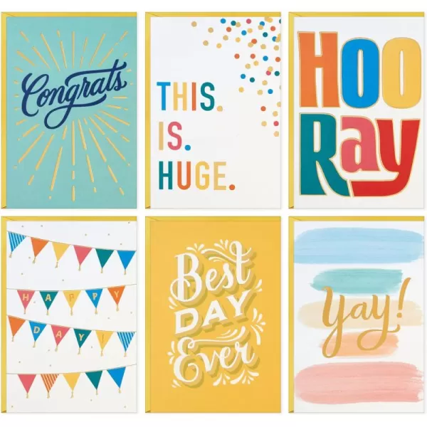 Hallmark Assorted Congratulations Cards 24 Cards with Envelopes for Graduations Promotions Engagements New Jobs Baby Announcements