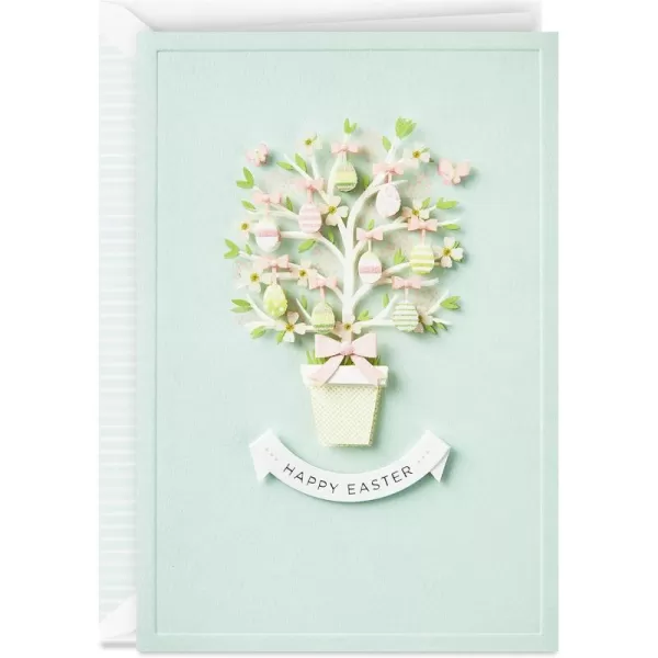 Hallmark Signature Graduation Card Gold Confetti Shine 699GGJ6282Easter  Beautiful Egg Tree