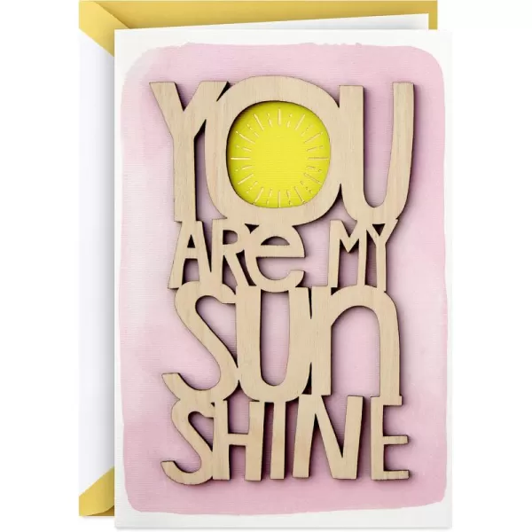 Hallmark Signature Graduation Card Gold Confetti Shine 699GGJ6282Mothers Day  You Are My Sunshine