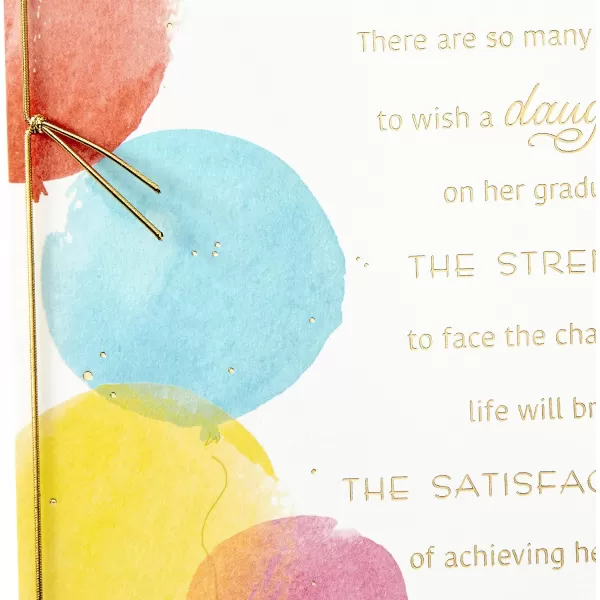 Hallmark Graduation Card for Daughter Congratulations with Love 559GGJ4079