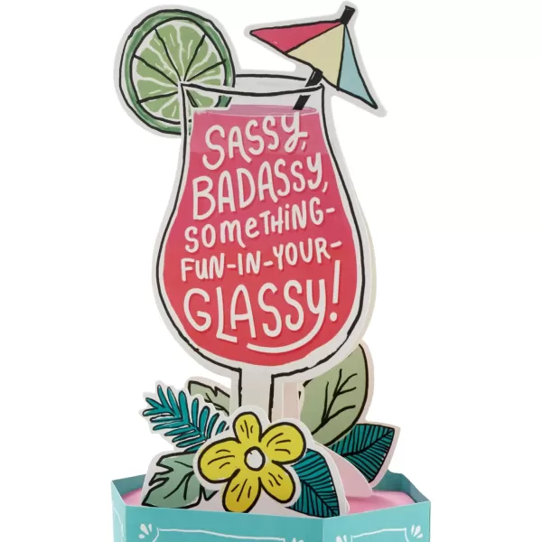 Hallmark Paper Wonder Shoebox Funny Pop Up Card Sassy Drink for Mothers Day Graduation Birthdays Congratulations Bachelorette Party