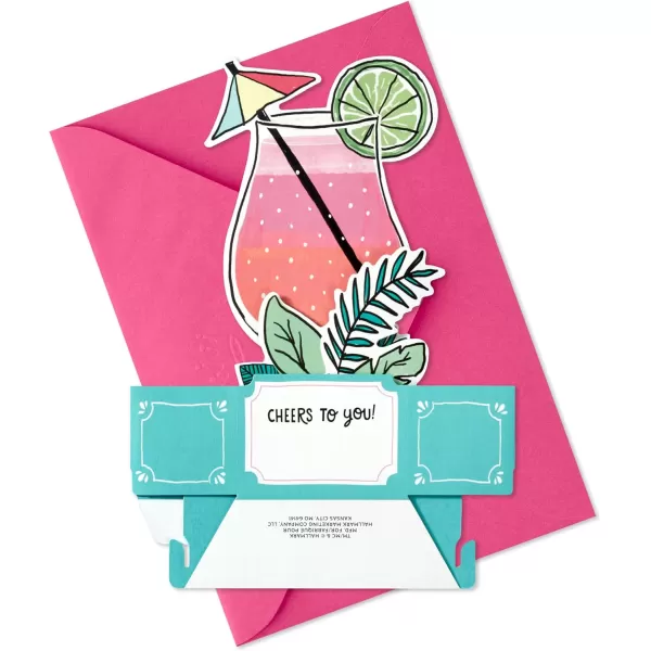 Hallmark Paper Wonder Shoebox Funny Pop Up Card Sassy Drink for Mothers Day Graduation Birthdays Congratulations Bachelorette Party