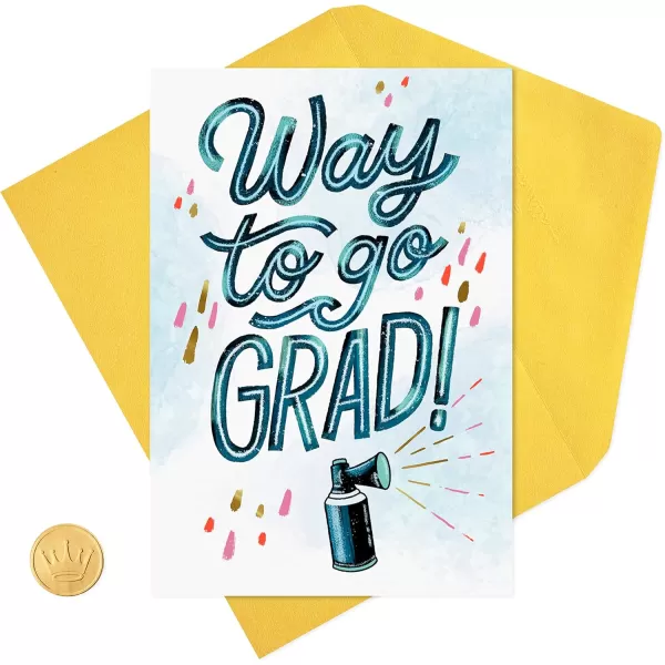 Hallmark Personalized Video Graduation Card Air Horns Record Your Own Video Greeting