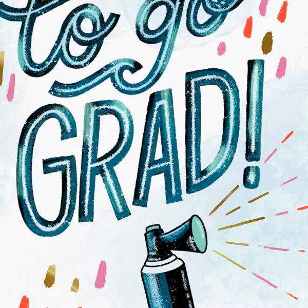 Hallmark Personalized Video Graduation Card Air Horns Record Your Own Video Greeting