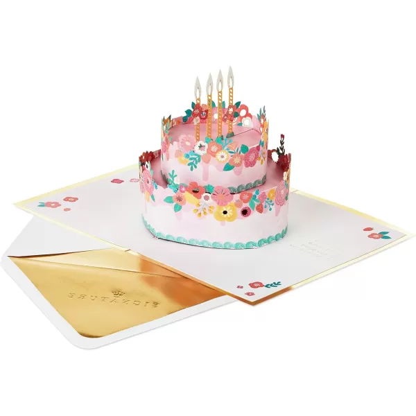 Hallmark Signature Paper Wonder Pop Up Congratulations Card College Graduation Card or Birthday Card for Women CheersLight Pink