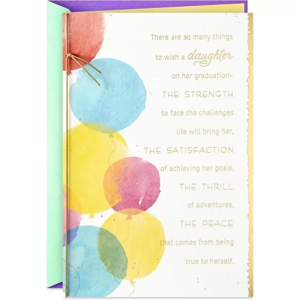 Hallmark Graduation Card for Daughter Congratulations with Love 559GGJ4079