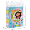 imageHallmark Gabbys Dollhouse 15quot Extra Large Birthday Gift Bag with Tissue Paper Blue and Pink Rainbow for Kids Grandchildren FriendsGabbys Dollhouse