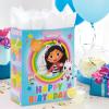 imageHallmark Gabbys Dollhouse 15quot Extra Large Birthday Gift Bag with Tissue Paper Blue and Pink Rainbow for Kids Grandchildren FriendsGabbys Dollhouse