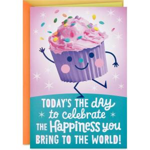 imageHallmark Birthday Card for Girls with Sound Cupcake Plays Happy by Pharrell WilliamsCupcake  Plays Happy by Pharrell Williams