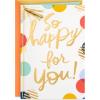 imageHallmark Signature Congratulations Card or Graduation Card ConfettiSo Happy for You