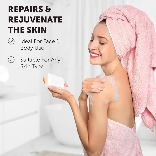 VALITIC Snail Mucin Kojic Acid Bar Soap Dark Spot Corrector  with Snail Secretion for Intense Hydration and Moisturization  2 Pack4 Pack
