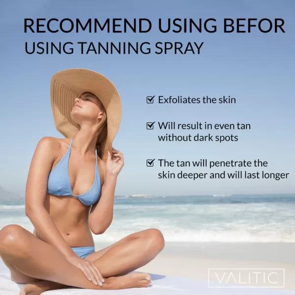 Valitic Exfoliating Glove  Body Scrubber Exfoliator Mitt  Exfoliating Body ampamp Face Dead Skin Remover  Korean Style Exfoliating Women ampamp Men Washcloth  Can Be Used Before Self Tanning Pair BlackTurquoise