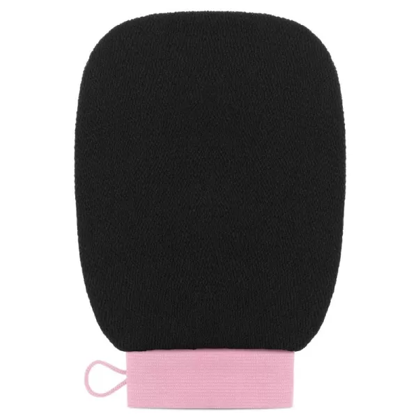 Valitic Exfoliating Glove  Body Scrubber Exfoliator Mitt  Exfoliating Body ampamp Face Dead Skin Remover  Korean Style Exfoliating Women ampamp Men Washcloth  Can Be Used Before Self Tanning Pair BlackBlack Pink