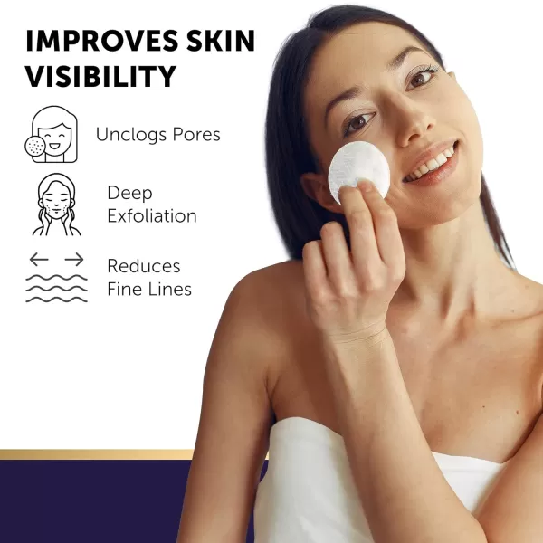 VALITIC 20 Glycolic Acid Pads for Face  Exfoliating Facial Polish with Vitamin C E Allantoin Collagen Calendula Green Tea  Skin Care Peel Wipes Treatment for Pores Scars Wrinkles  60 Pads