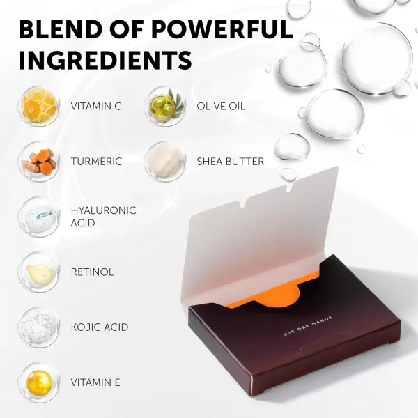 VALITIC Kojic Acid Dark Spot Corrector Paper Soap  Travel Size  100 Portable and Dissolvable Soap Sheets  with Vitamin C Retinol Collagen and Turmeric  3 Pack3 Pack