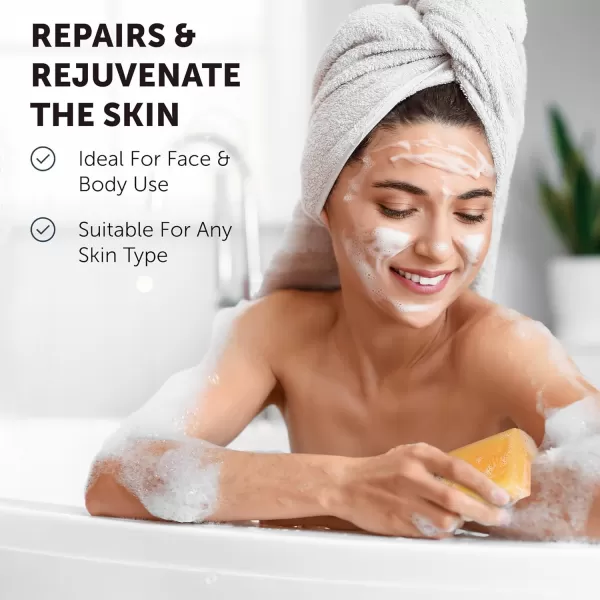 VALITIC Kojic Acid Dark Spot Remover Soap with Turmeric Vitamin C Retinol  Original Japanese Complex with Hyaluronic Acid Vitamin E Shea Butter Castile Olive Oil  3 Pack and African Net SpongeKojic Hyal 3 Pack  African Net