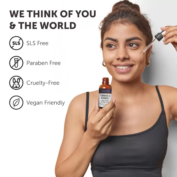 VALITIC Vitamin C Face Serum for Anti Aging  Hyaluronic Acid Collagen Kojic Acid Turmeric Oil Dark Spot Remover Brightening Serum Eyes and Facial Serum Skin Care 1 fl oz1 Fl Oz Pack of 1