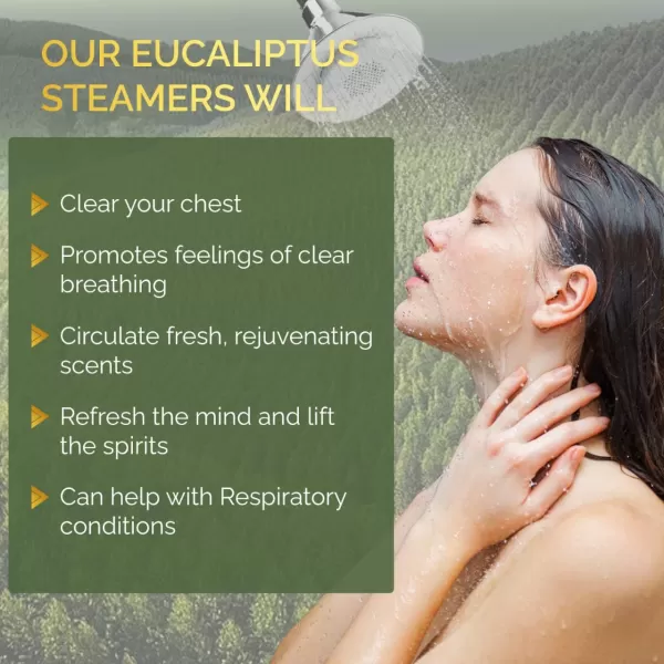 Valitic Aromatherapy Shower Steamers for Stress Relief and Relaxation  Gifts for Women Mom Birthday 8 Natural Essential Fizzies Shower Bombs  4 Scents  Lavender Eucalyptus Citrus and PeppermintEucalyptus 16