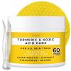 imageVALITIC Turmeric Kojic Acid Cleansing Pads  Exfoliating Dark Spot Remover for Face with Vitamin C Alpha Arbutin Niacinamide and Retinol  Kojic Acid And Turmeric Cleansing Pads  60 Units