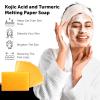 imageVALITIC Kojic Acid and Turmeric Dark Spot Corrector Soap  Skin Care Cleansing Duo  2 Soap Bars and 200 Melting Paper Sheets  Infused with Vitamin C Retinol and Collagen