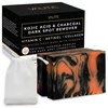 image:imageVALITIC Charcoal Kojic Acid Turmeric Black Soap Bar Dark Spot Remover for Body or Face Wash  2 Pack and Bag2 Pack  Bag