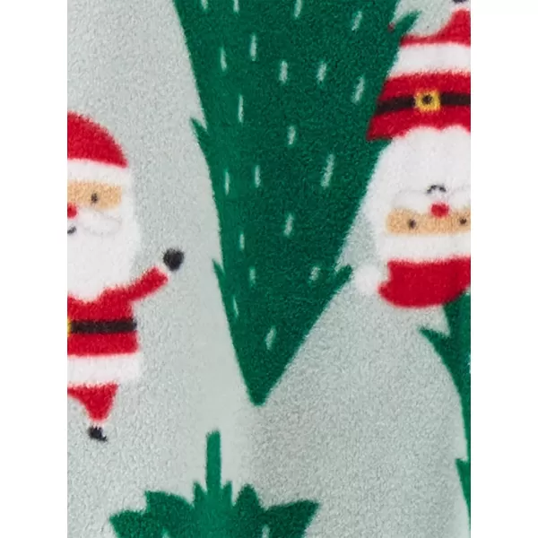 Simple Joys by Carters Baby Holiday Fleece Footed Sleep and Play Pack of 2Green SantaGrey Festive Print