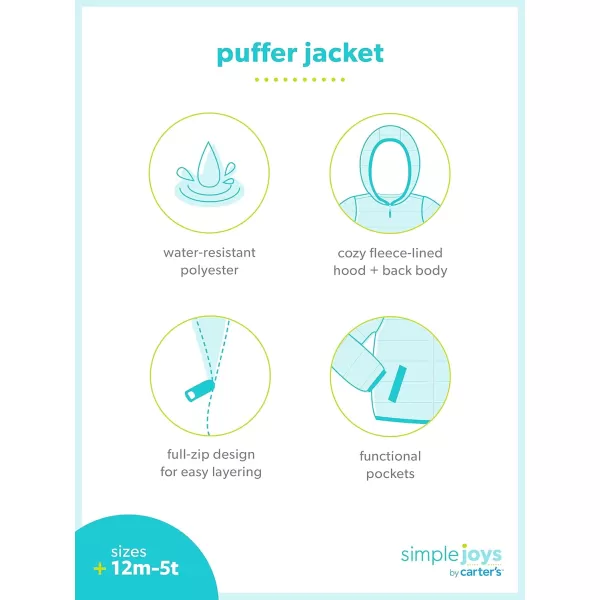 Simple Joys by Carters Baby Boys Puffer JacketNavy