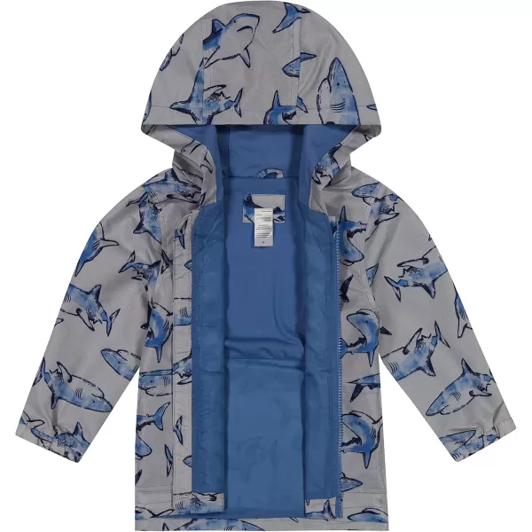 Simple Joys by Carters Boys WaterResistant Rain Jacket with HoodGrey