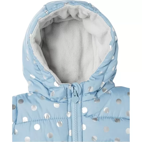 Simple Joys by Carters babygirls Waterresistant Snowsuit Set  Hooded Winter JacketBlue