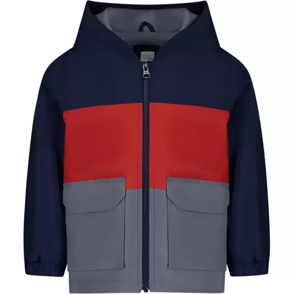 Simple Joys by Carters Baby Boys RaincoatNavy Red Color Block