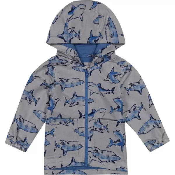 Simple Joys by Carters Boys WaterResistant Rain Jacket with HoodGrey