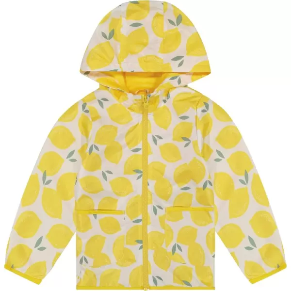 Simple Joys by Carters Girls WaterResistant Rain Jacket with HoodYellow