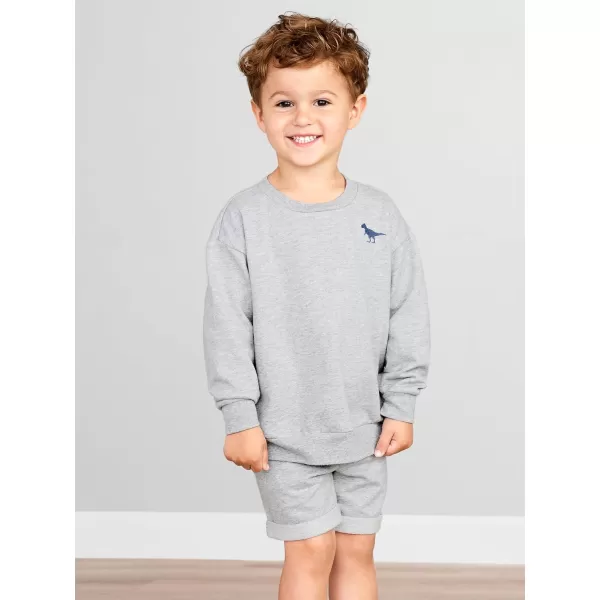 Simple Joys by Carters boys 4piece Sweatshirt SetGreyNavy