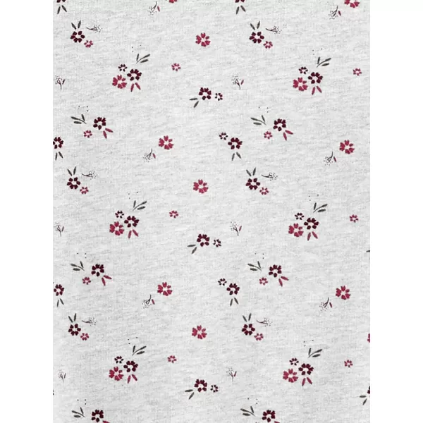 Simple Joys by Carters girls 4piece Playwear SetGrey FloralRaspberry Red