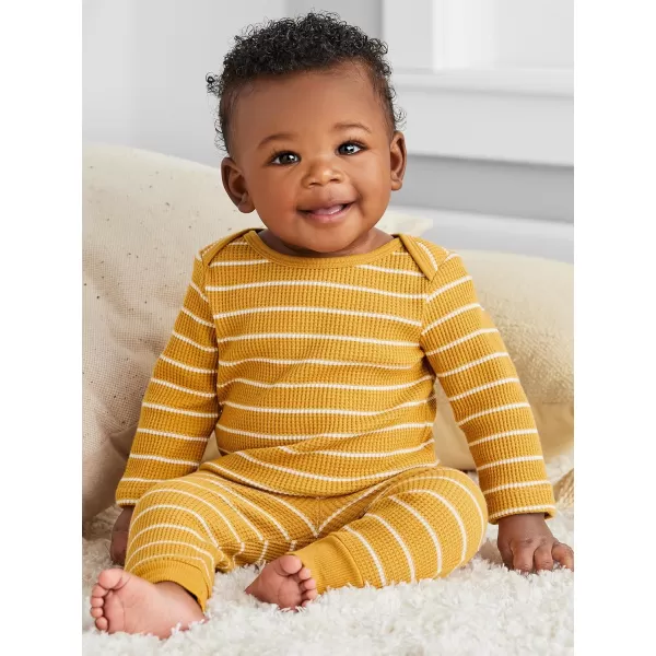 Simple Joys by Carters unisexbaby 4piece Textured SetGoldBlue