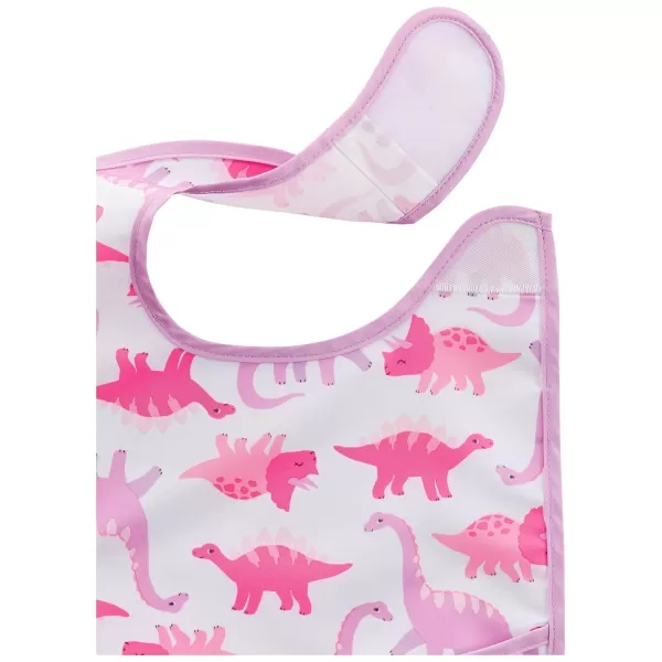 Simple Joys by Carters Baby 4 Pack Feeder Bibs dinoowlsmintnavy hearts One SizeNavy  DinosaurHearts