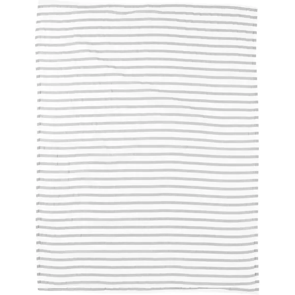 Simple Joys by Carters UnisexBaby 2Pack Cotton Gauze BlanketGreyWhite Stripe