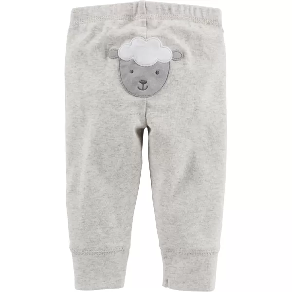 Simple Joys by Carters babyboys 6piece Bodysuits Short and Long Sleeve and Pants SetGreyMint GreenElephantLamb