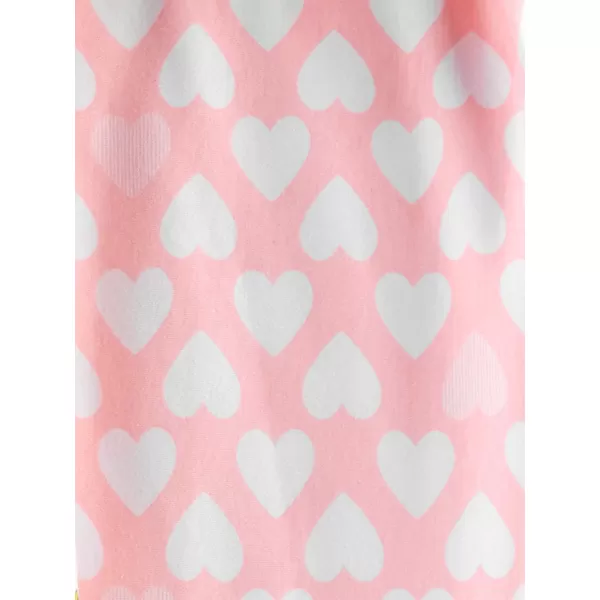 Simple Joys by Carters Baby Girls Cotton Swaddle Blankets MultipacksPink HeartsWhite Floral