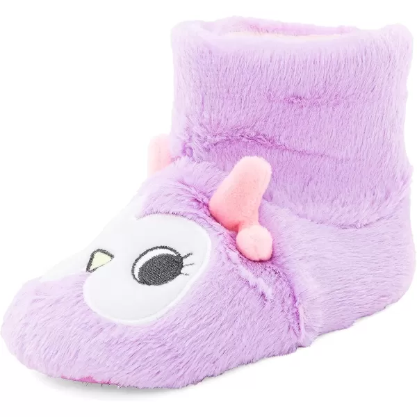 Simple Joys by Carters UnisexBaby Fuzzy SlipperLilac  Owl