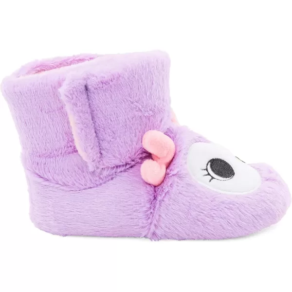 Simple Joys by Carters UnisexBaby Fuzzy SlipperLilac  Owl