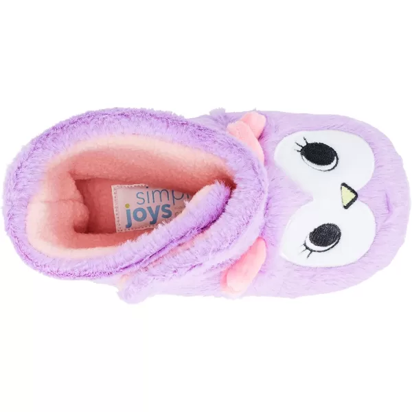 Simple Joys by Carters UnisexBaby Fuzzy SlipperLilac  Owl