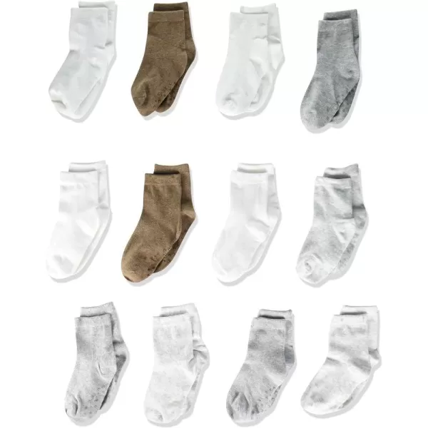 Simple Joys by Carters Baby 12Pack SocksBrownGreyWhite