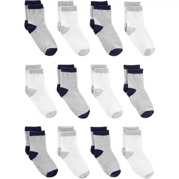 Simple Joys by Carters Baby 12Pack SocksGreyWhite