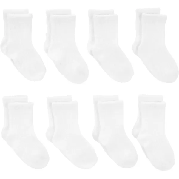 Simple Joys by Carters Baby 8Pack Chenille Socks White 06 Months