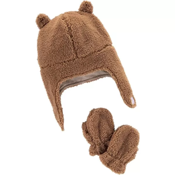 Simple Joys by Carters Baby Hat and Mitten SetKhaki Brown